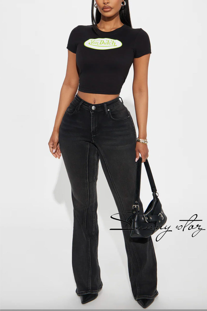 GGT152-Graphic Print Baby Tee