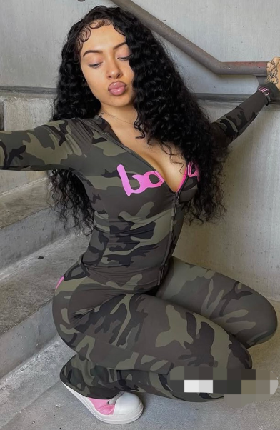 ALES153-Graphic Tracksuit Set