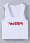 ALBT233-Letter Print Crop Tank