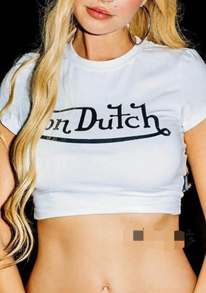 ALET295-Y2K Baby Tee