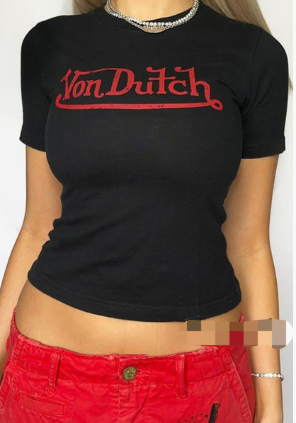 ALET295-Y2K Baby Tee