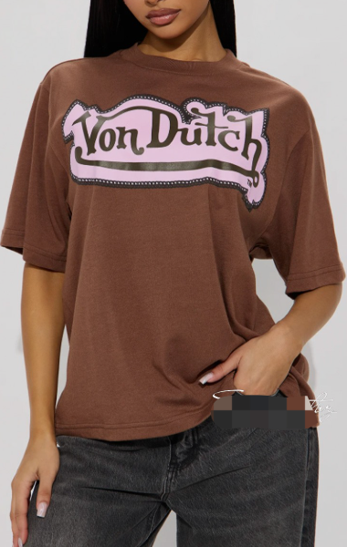 ALGT128-Letter Print Crop Babe Tee