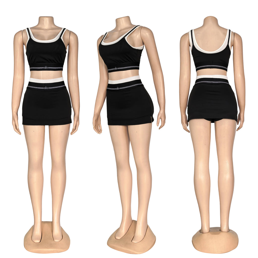 AL037-Mini Skort Set