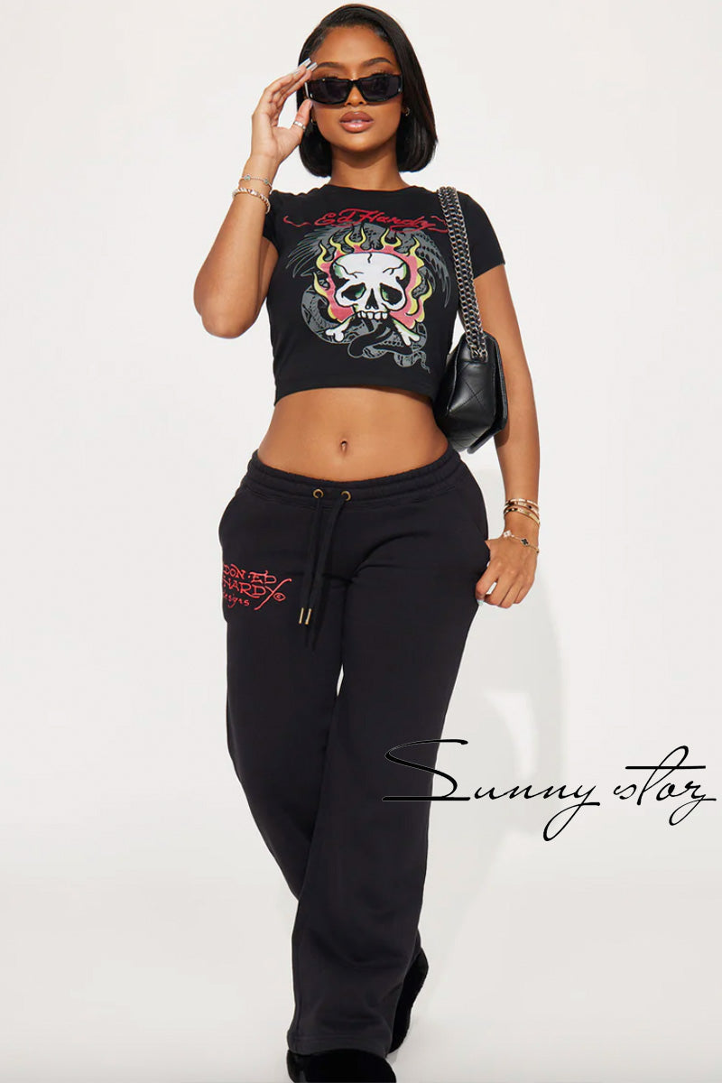 GGT155-Graphic Print Baby Tee