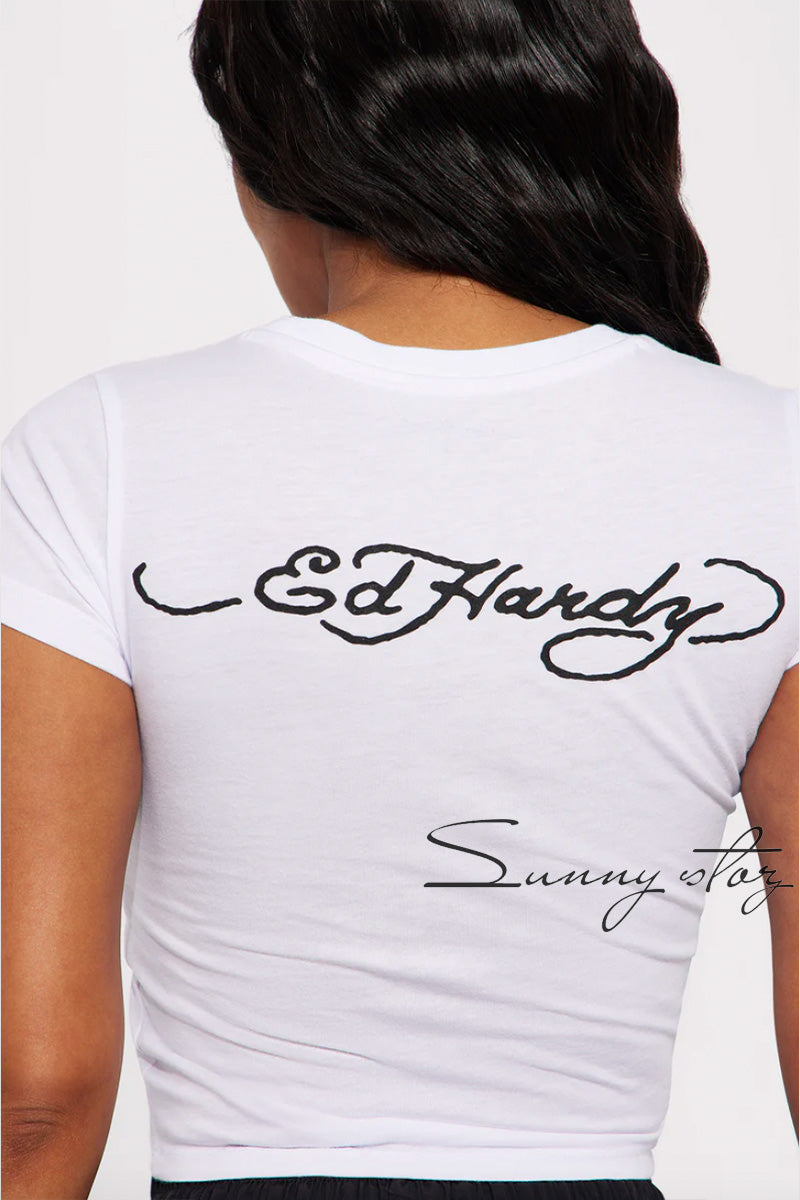 GGT154-Graphic Print Baby Tee