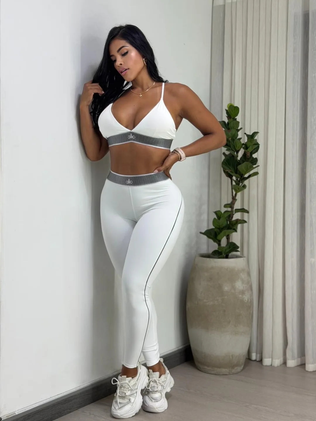 AL038-Leggings Set(With built-in chest pads)