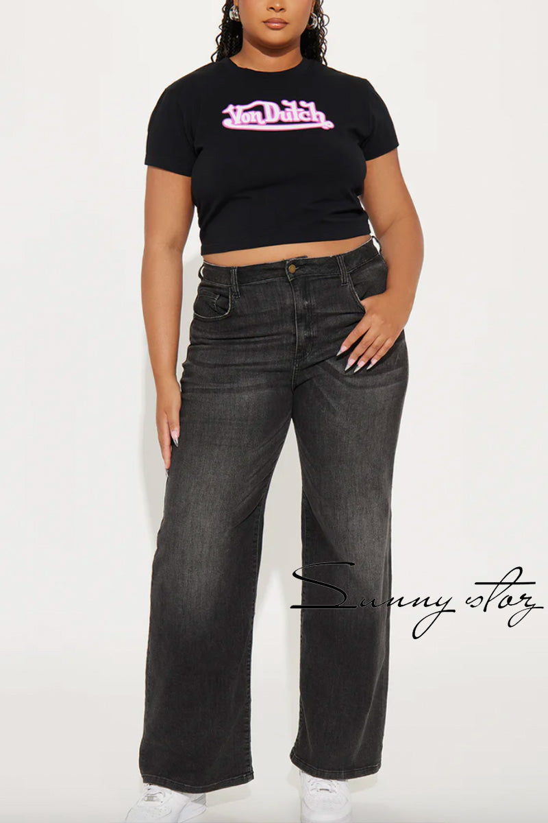 GGT153-Graphic Print Baby Tee