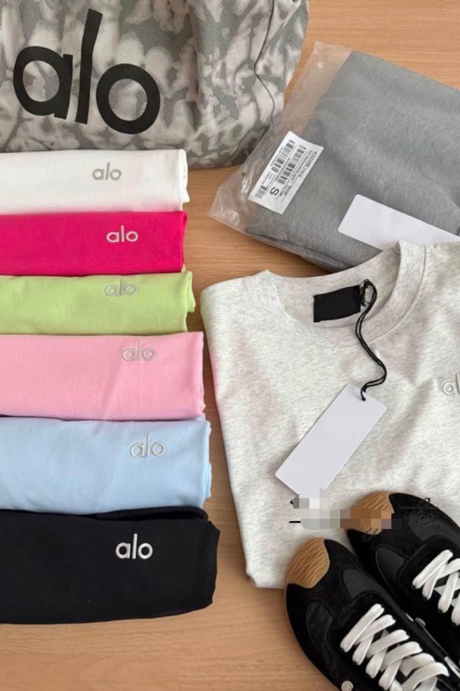 ALT212-Letter Print Crewneck Tee