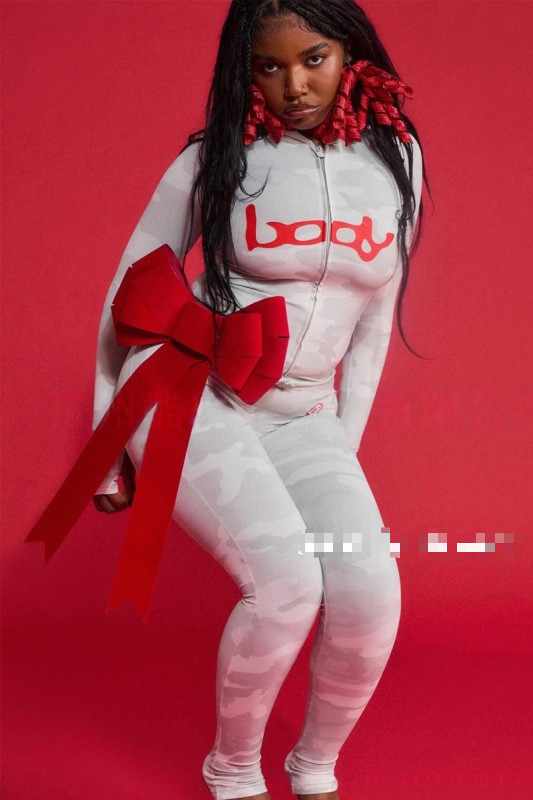 ALGS111-Graphic Tracksuit Set