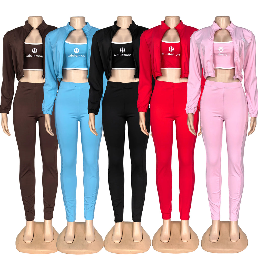 AL022-3 Pieces Tracksuit Set