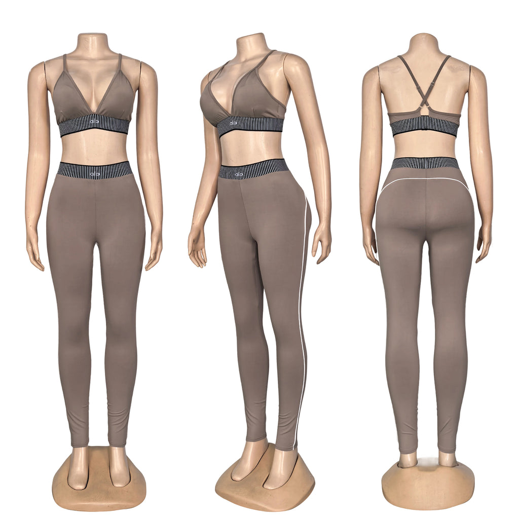 AL038-Leggings Set(With built-in chest pads)