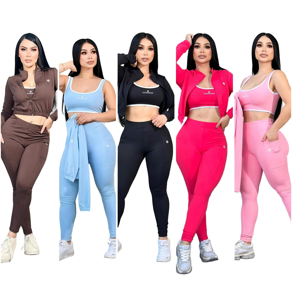 AL022-3 Pieces Tracksuit Set