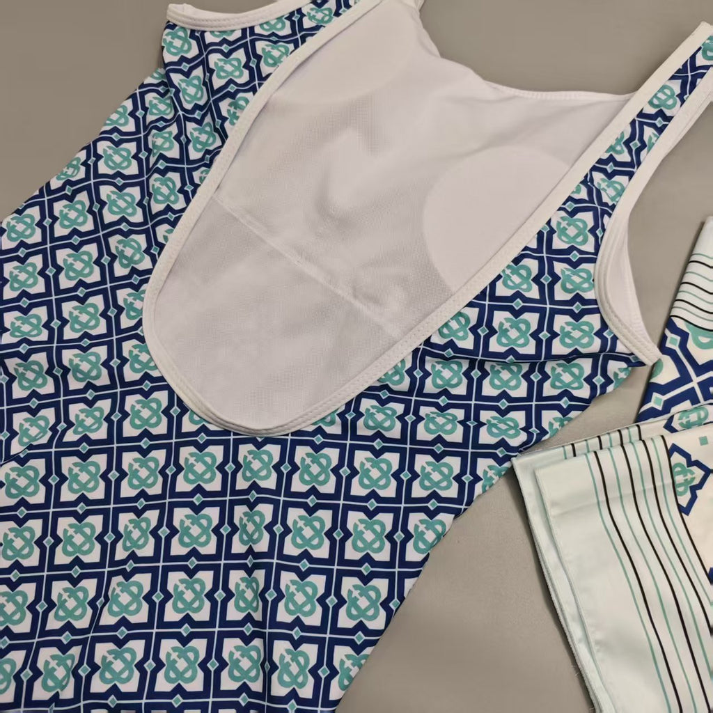 ALT215-2 Piece Swimsuit & Scarf Set