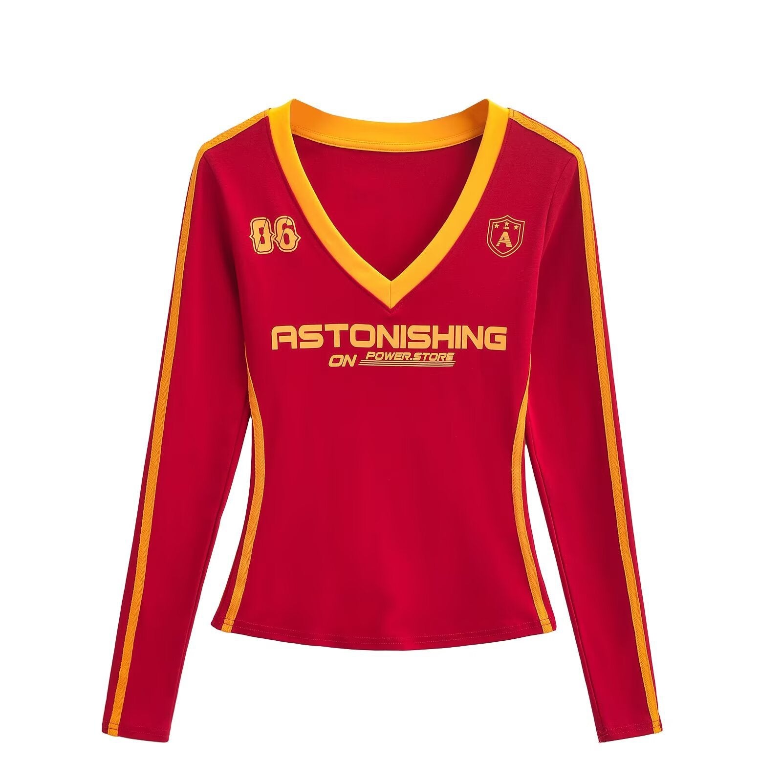 ALCS469-Long-sleeved shorts with letter print set