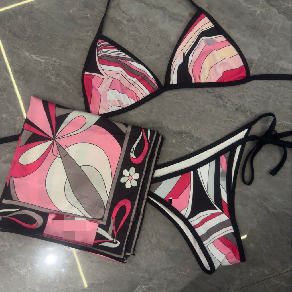ALDS347-Swimmsuit three-piece set