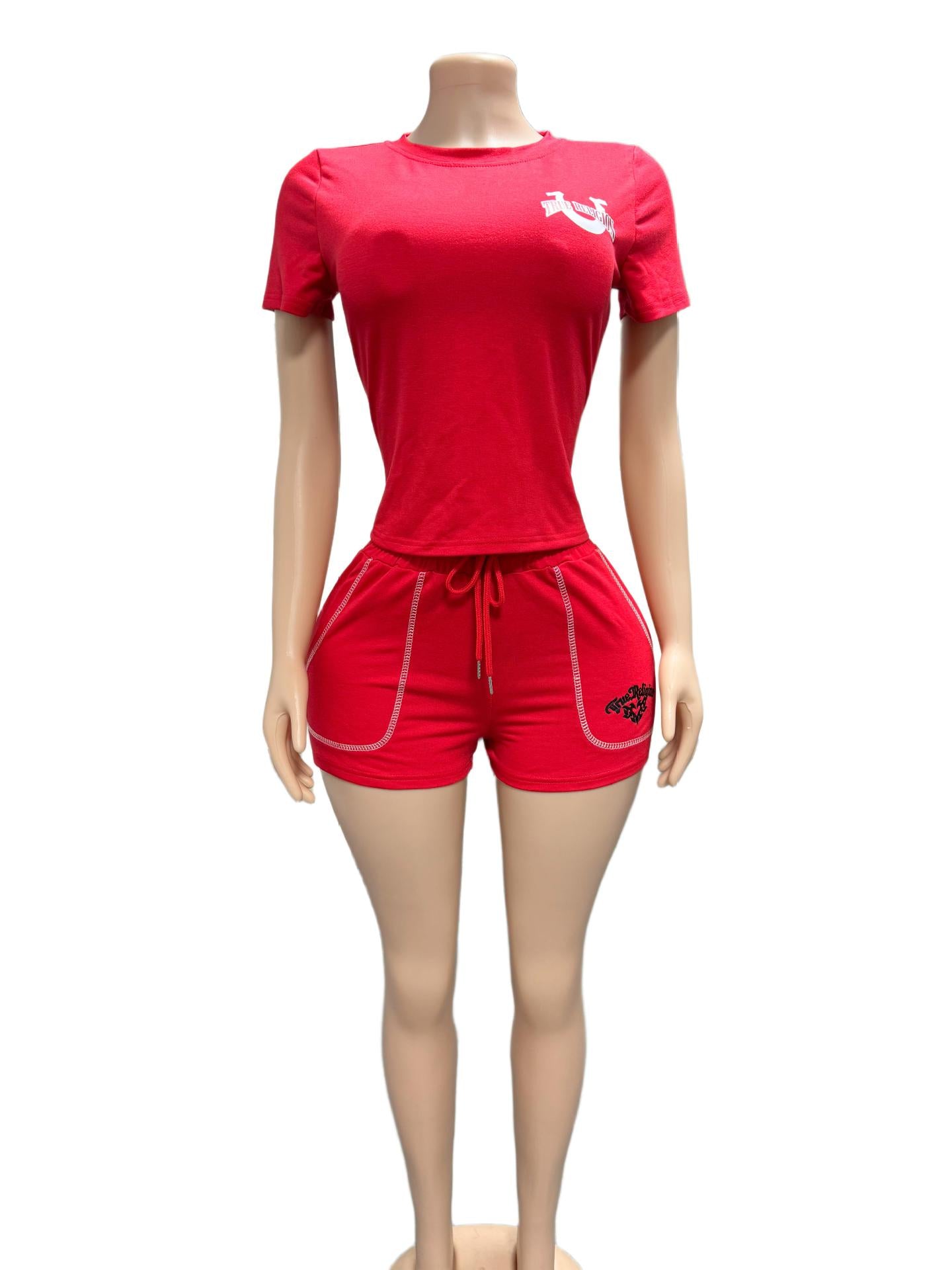 AL005-Shorts Tracksuit Set