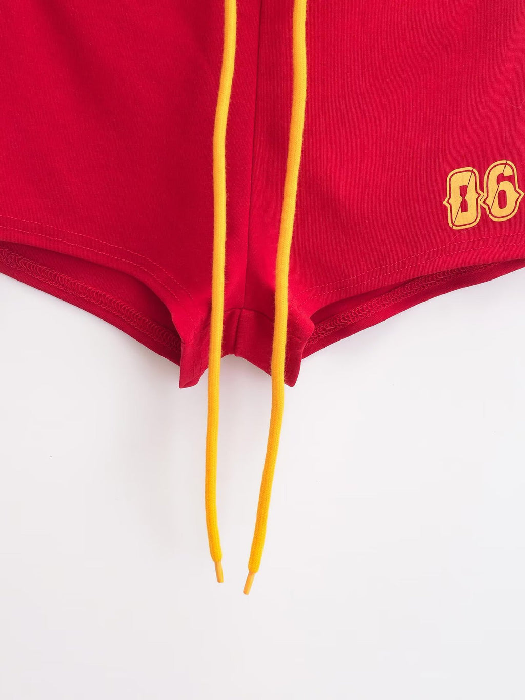 ALCS469-Long-sleeved shorts with letter print set
