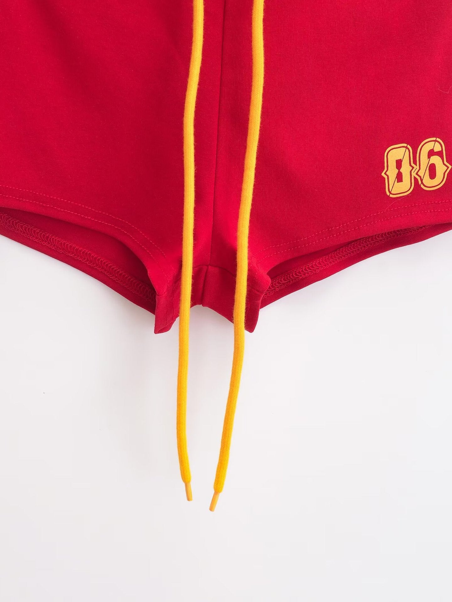 ALCS469-Long-sleeved shorts with letter print set