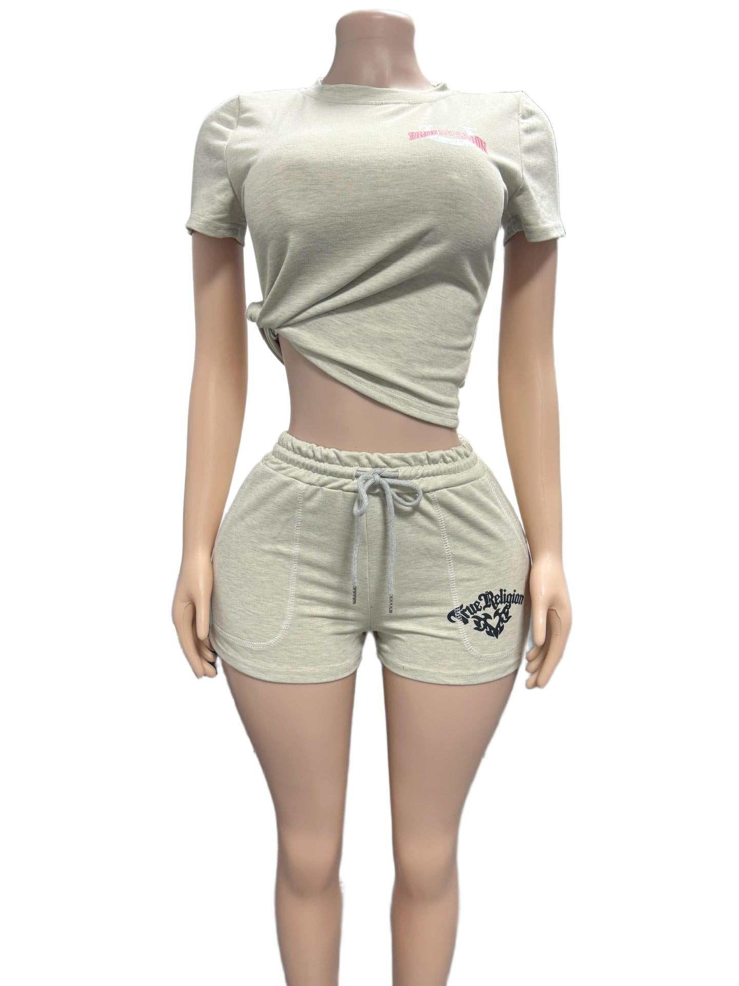 AL005-Shorts Tracksuit Set