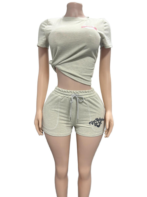 AL005-Shorts Tracksuit Set