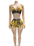 AL010-Shorts Tracksuit Set