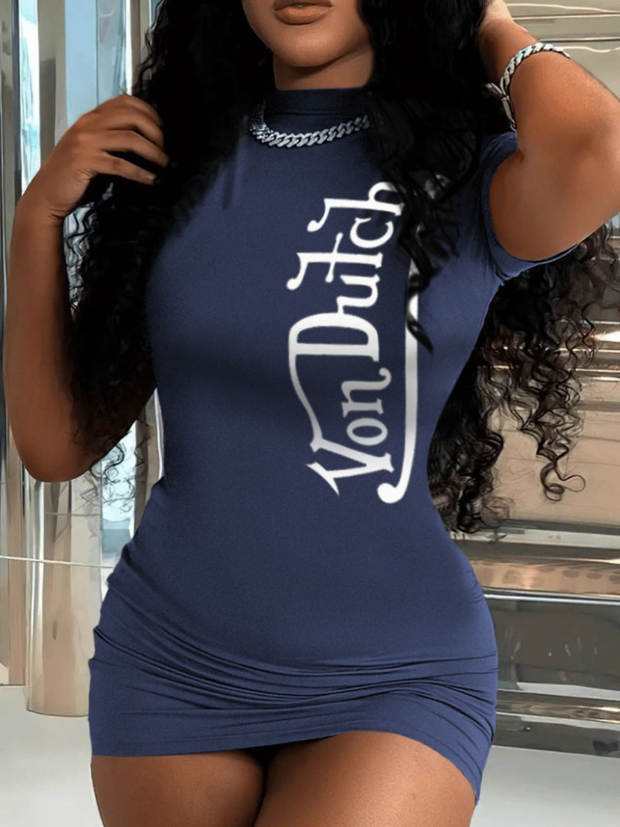 ALGQ124-Print Dress