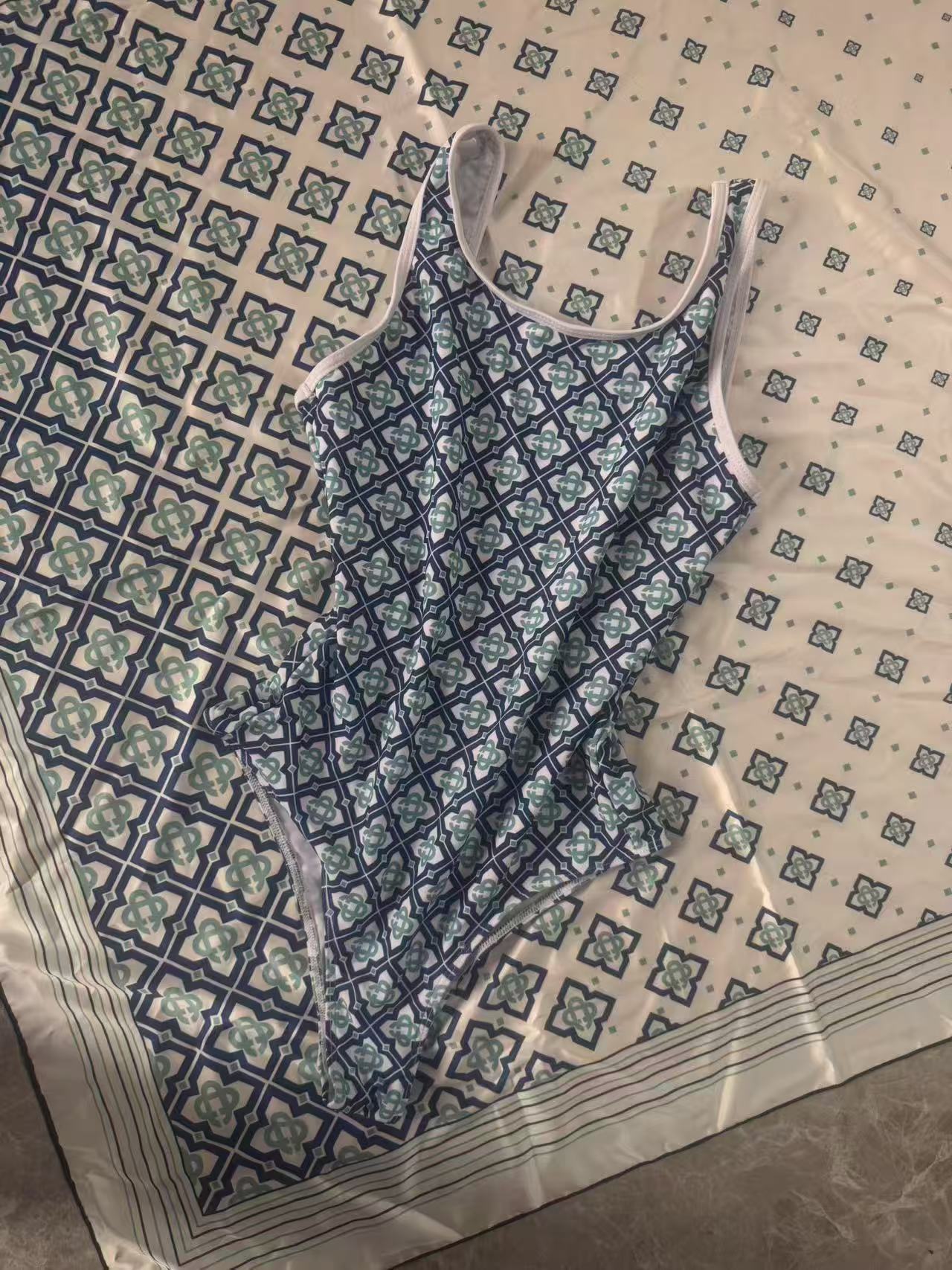 ALT215-2 Piece Swimsuit & Scarf Set