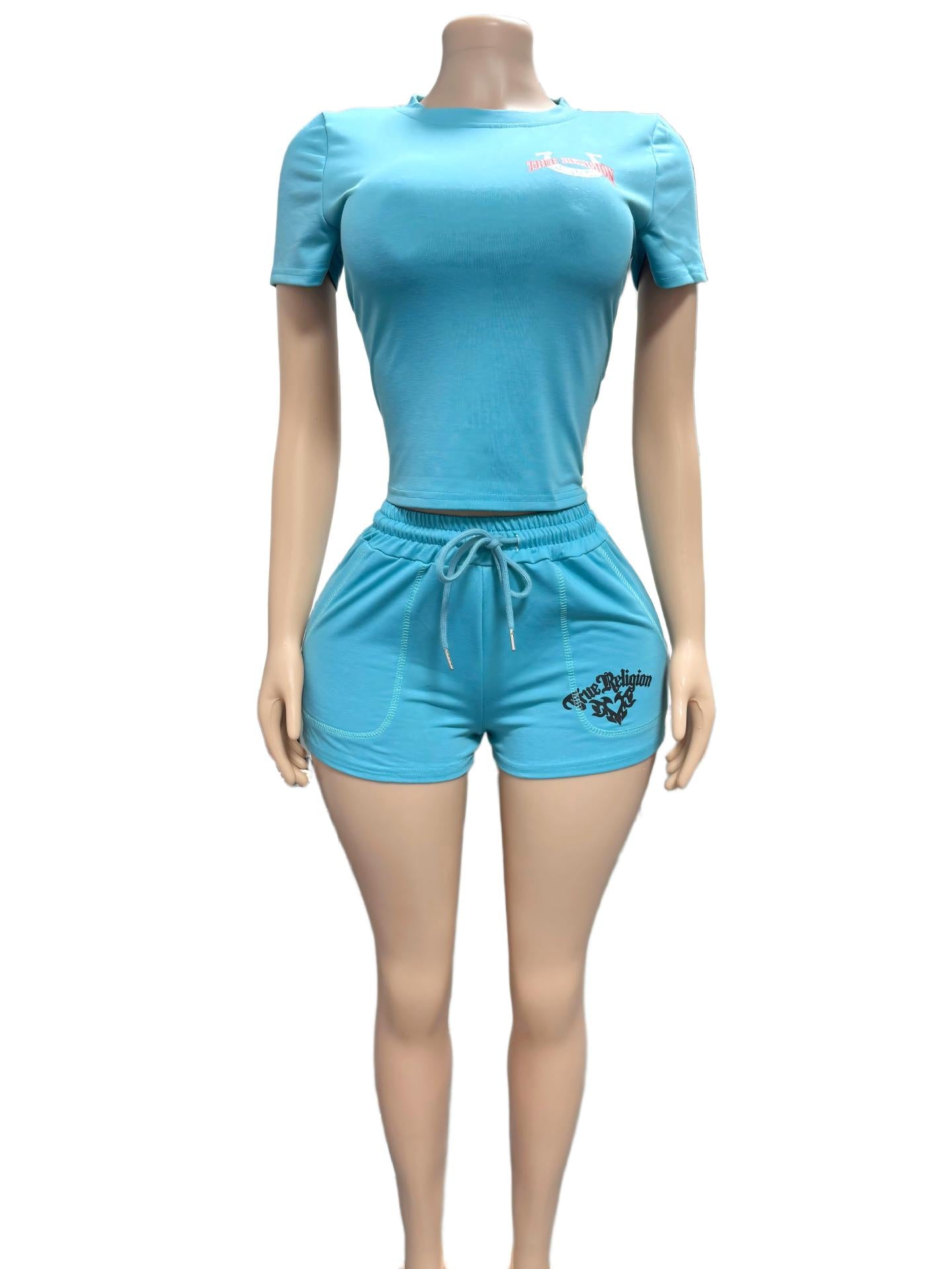AL005-Shorts Tracksuit Set