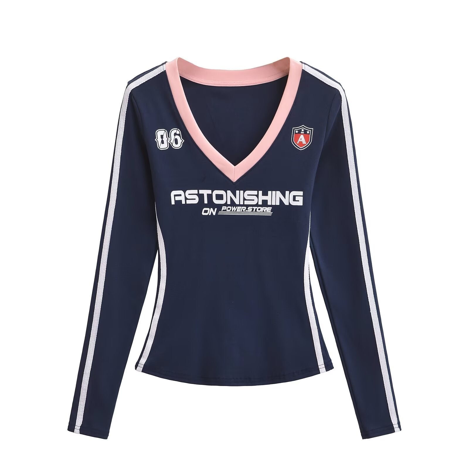 ALCS469-Long-sleeved shorts with letter print set