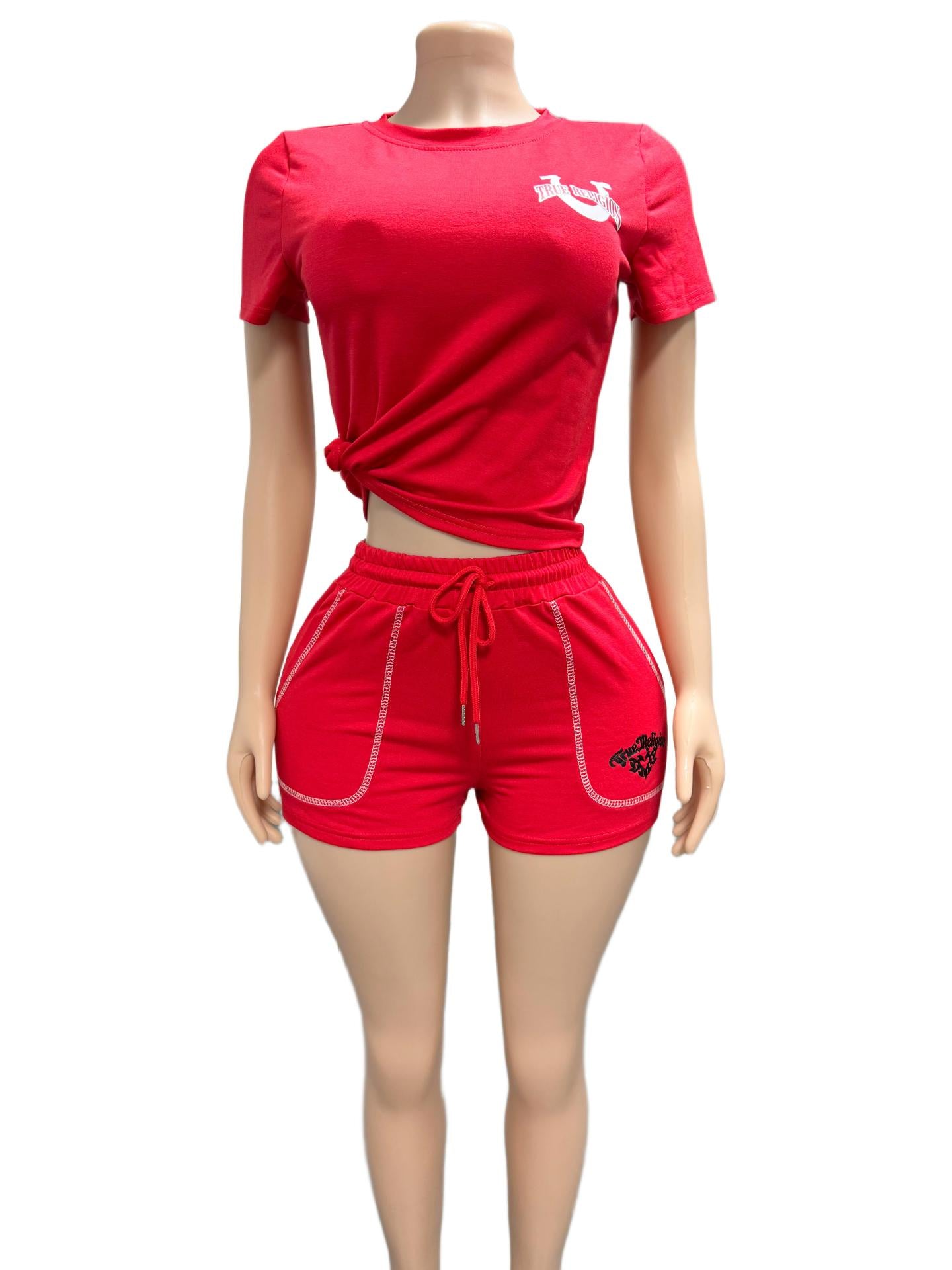 AL005-Shorts Tracksuit Set