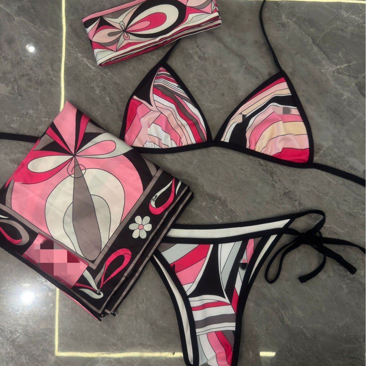 ALDS347-Swimmsuit three-piece set