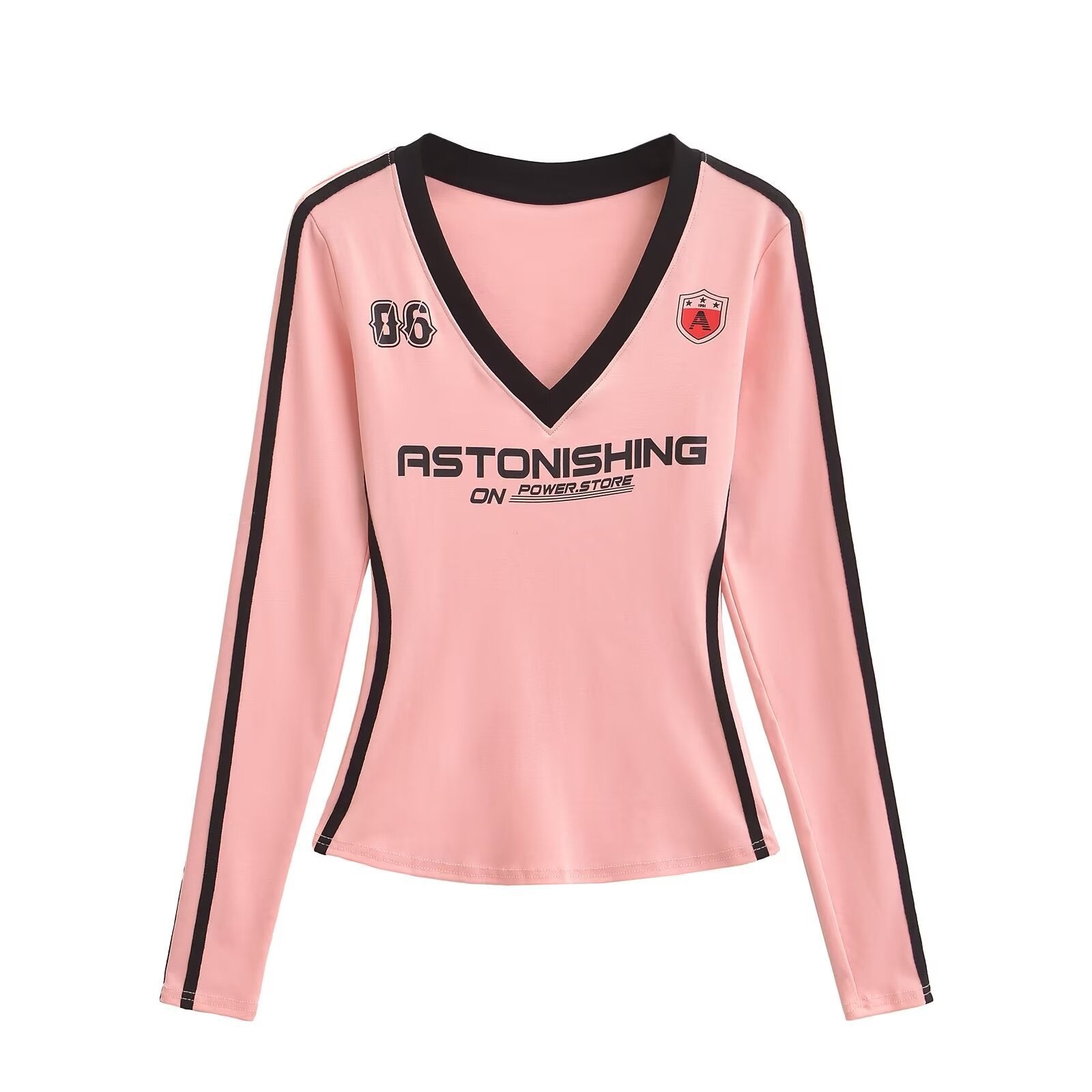 ALCS469-Long-sleeved shorts with letter print set