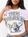 AL014-Graphic Babe Tee