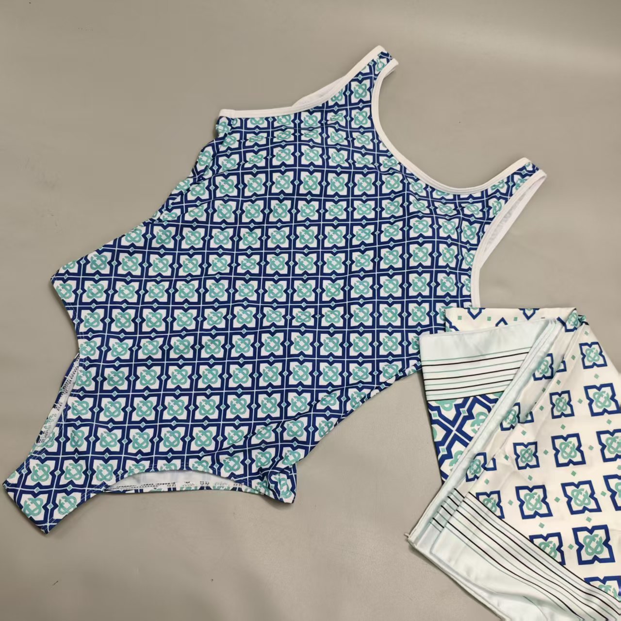 ALT215-2 Piece Swimsuit & Scarf Set