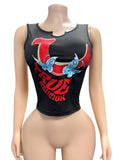 AL011-Rhinestone Tank Top