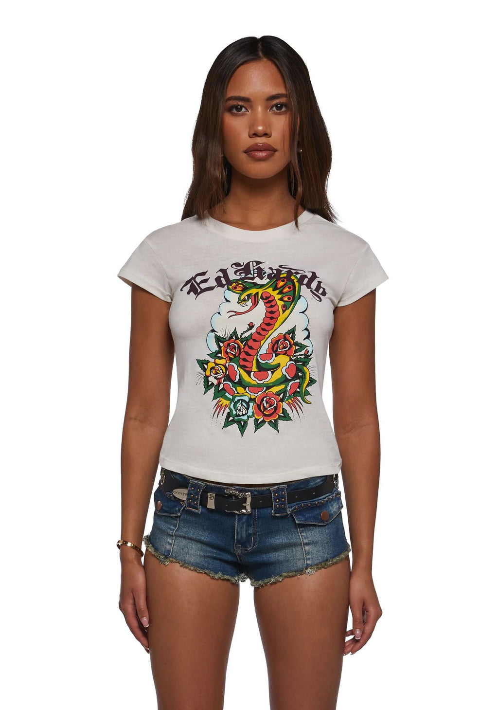 ALET297-Graphic Print Top