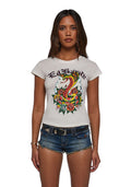 ALET297-Graphic Print Top