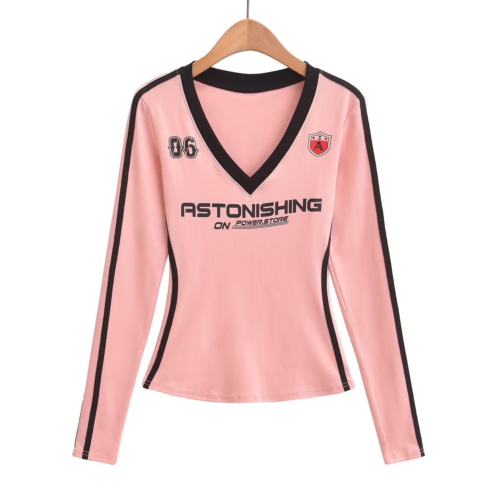 ALCS469-Long-sleeved shorts with letter print set