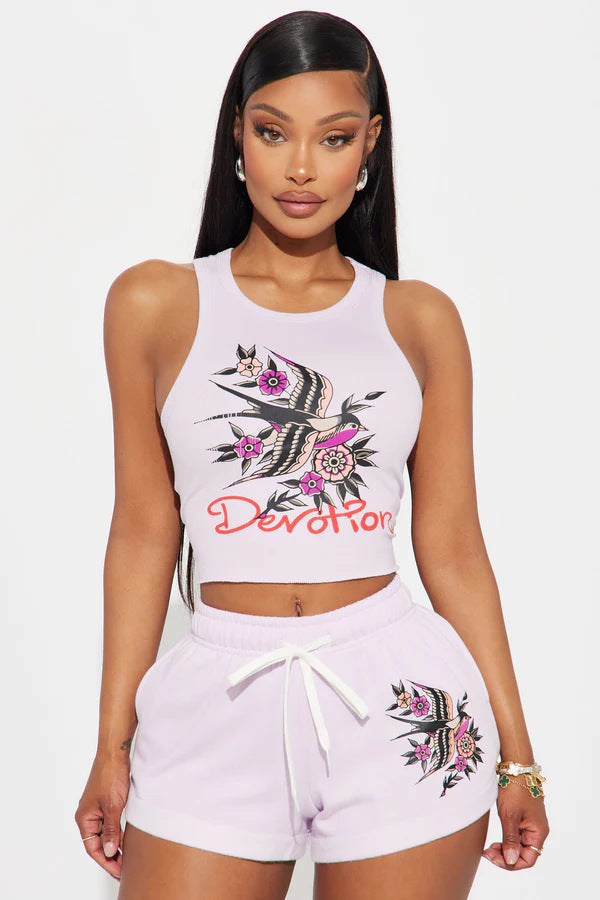 ALDS157-Shorts set