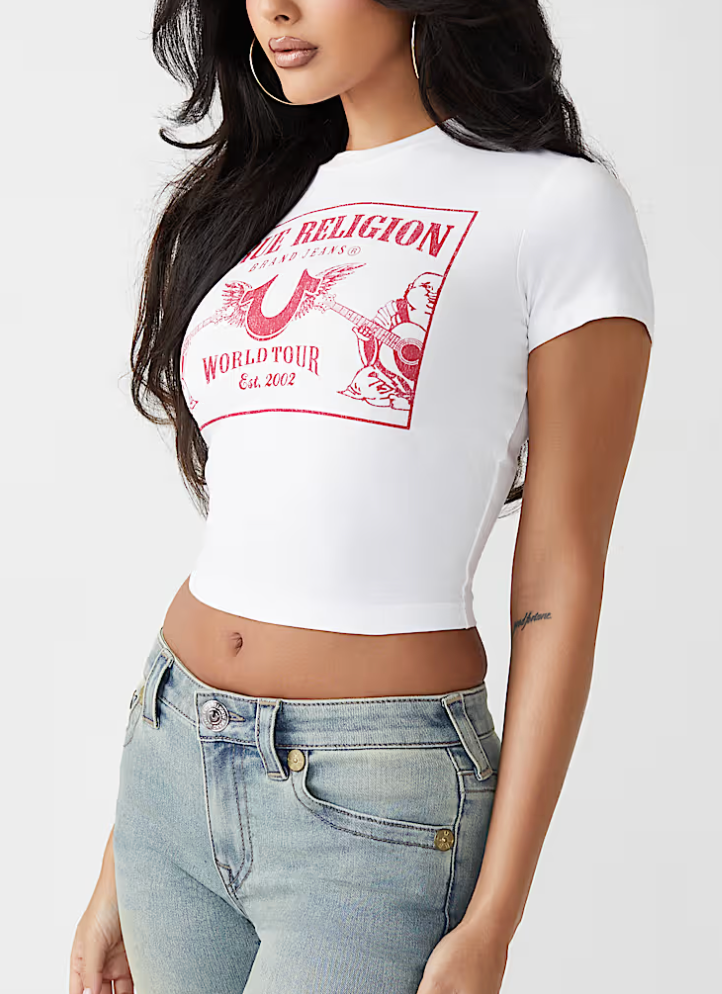 ALGT888-Graphic Print Baby Tee
