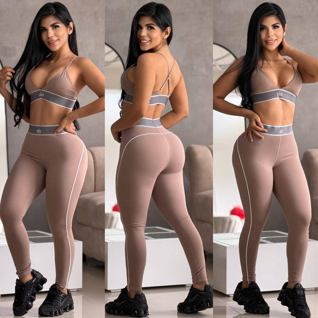 AL038-Leggings Set(With built-in chest pads)