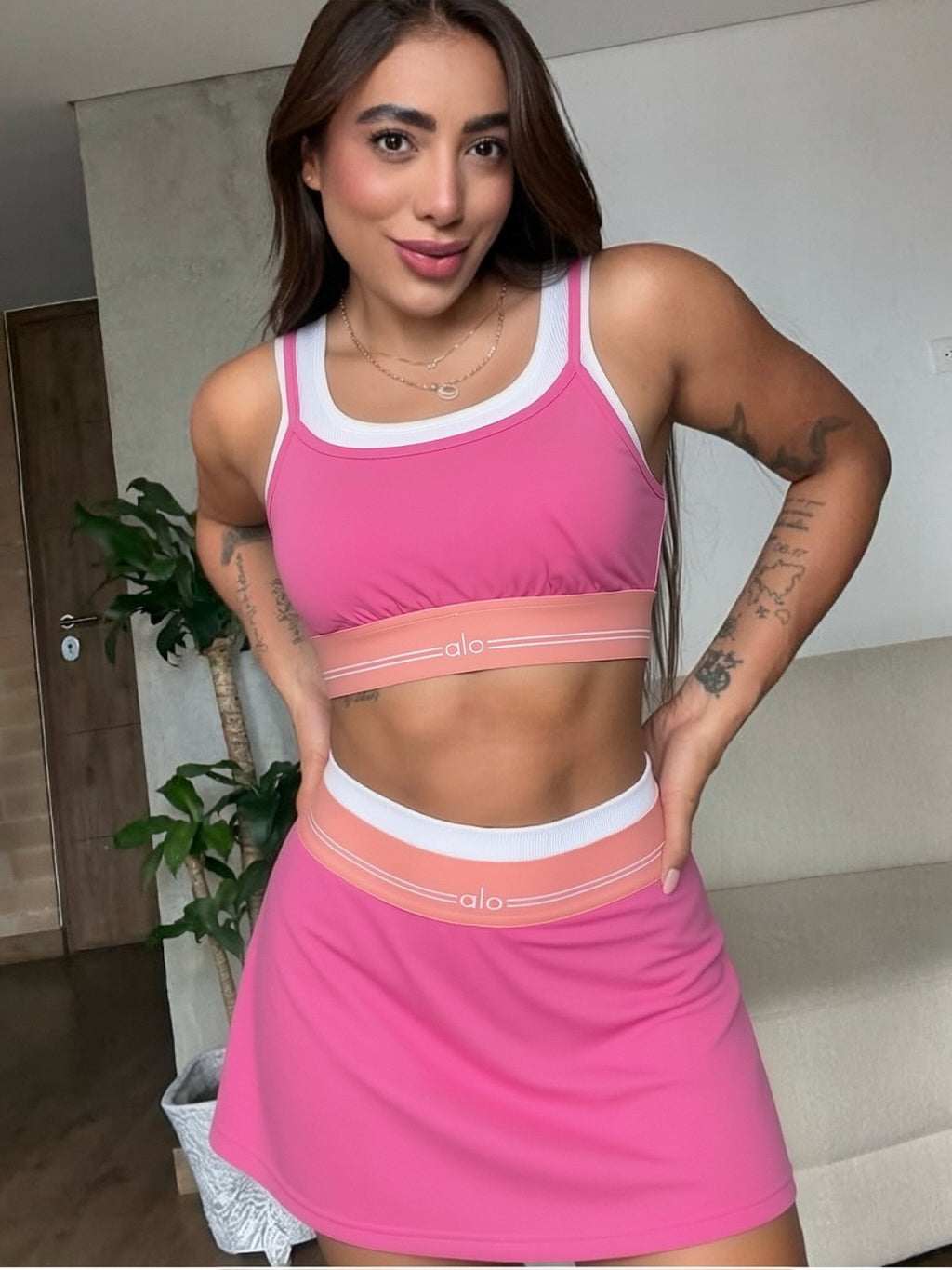 AL037-Mini Skort Set