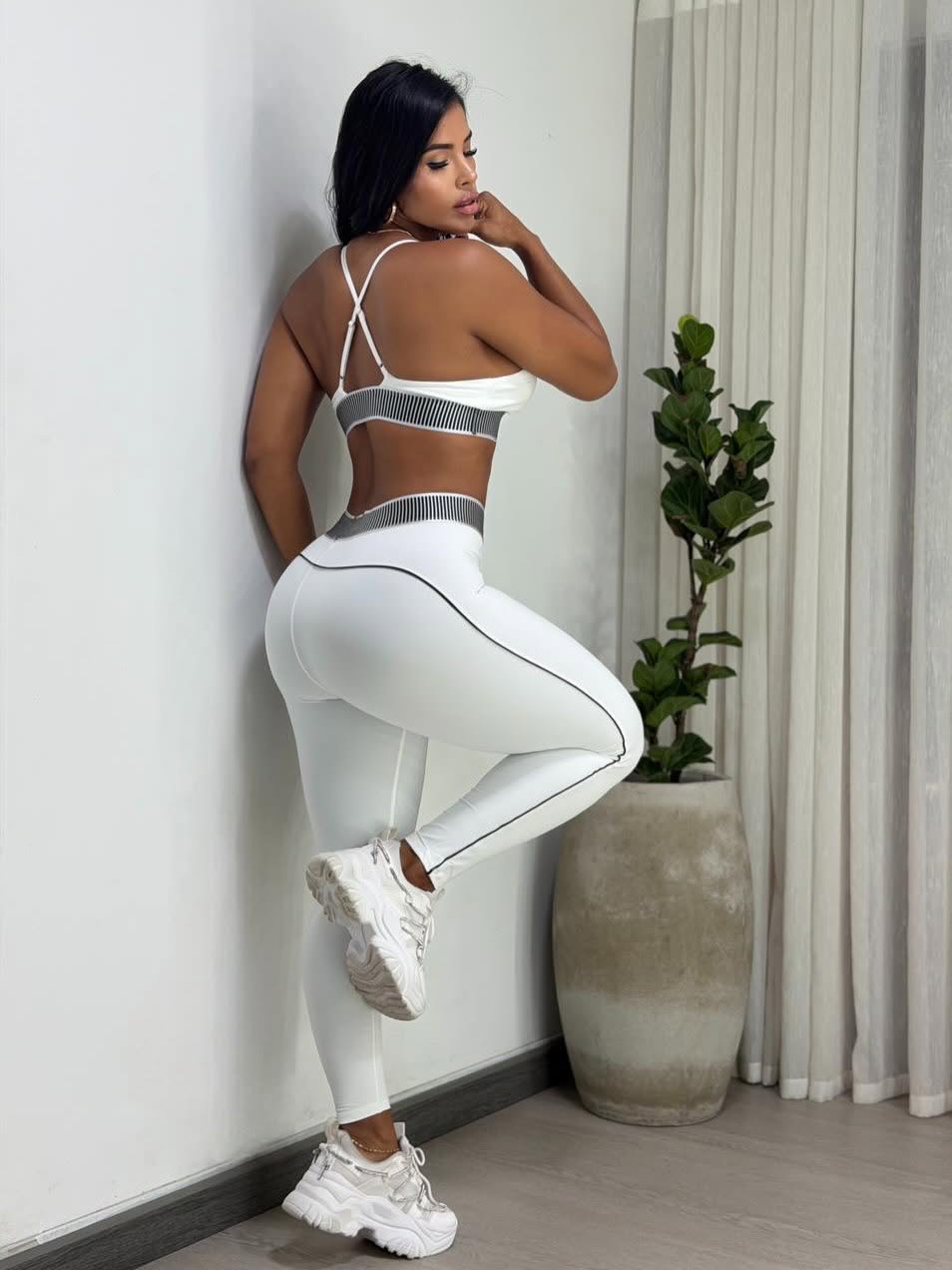 AL038-Leggings Set(With built-in chest pads)