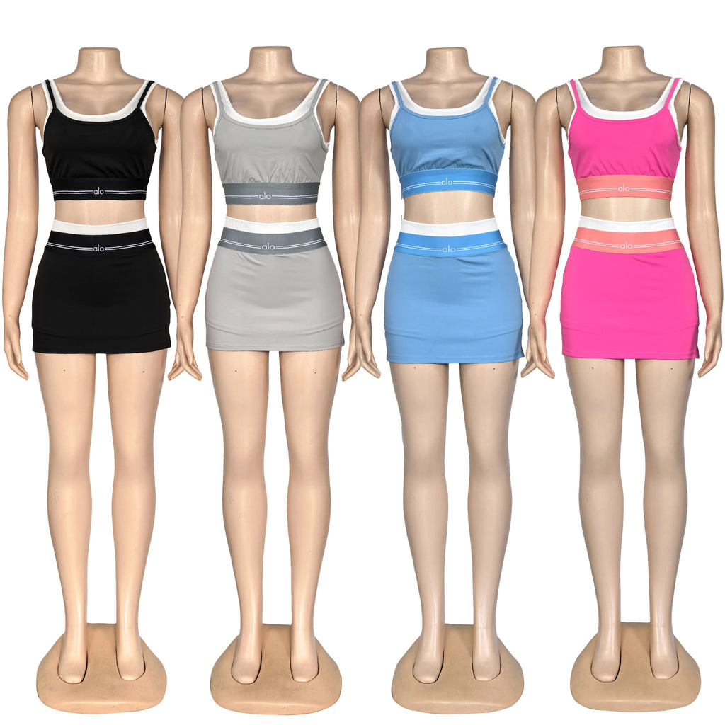 AL037-Mini Skort Set
