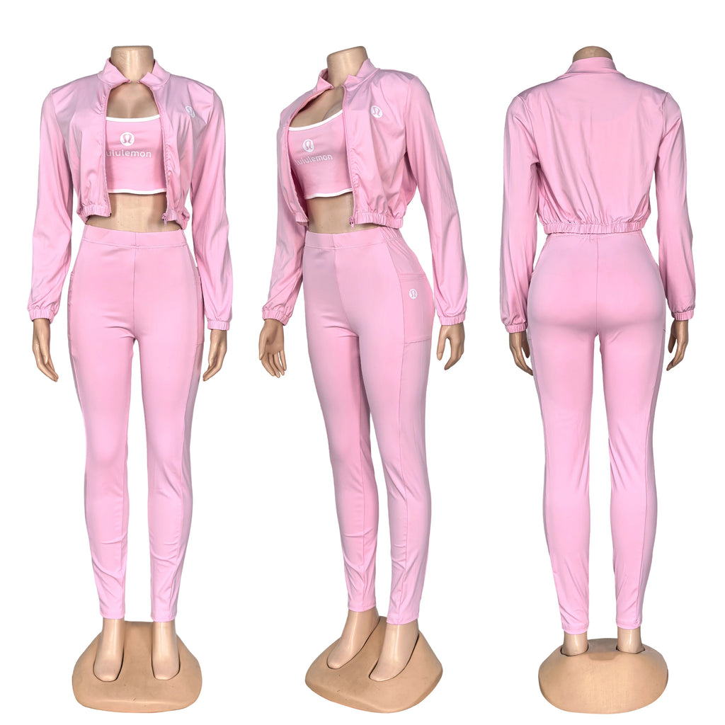 AL022-3 Pieces Tracksuit Set